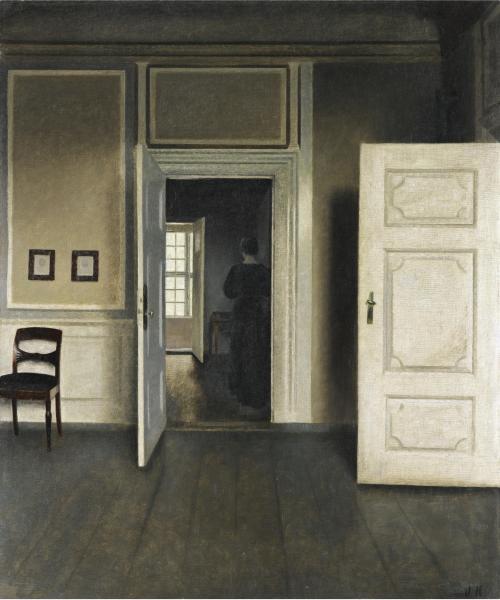 vizuart:Vilhelm Hammershøi - Intérieur Strandgade 30 (1901)