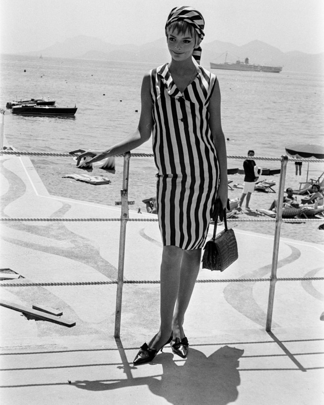 Barbara Steele at the Cannes Film Festival, 1963.