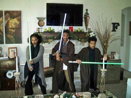 kinkynproud1:Happy Blackout Day! Black Jedi addition featuring my brothers! ✊🏽✊🏾✊🏿