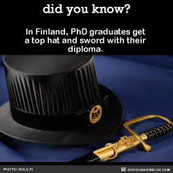 did-you-kno:   In Finland, PhD graduates