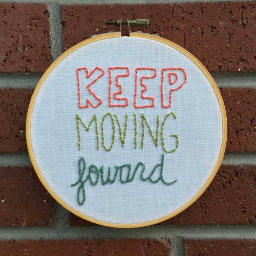 “keep moving forward”