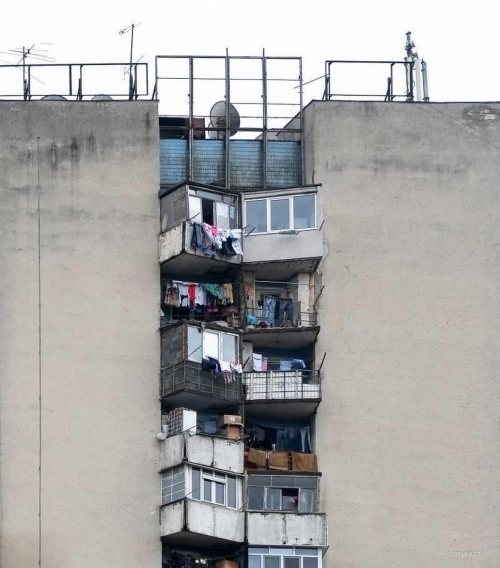 Hostel complex, Chisinau, Moldova,built in 70-s,Architects: D. Palatnik, A. Chmykhov. © BACU@_BA_CU 