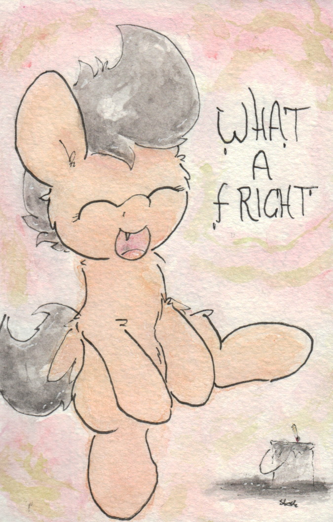 slightlyshade:  Scootaloo’s Nightmare Nights maneover is SCARY.  x3