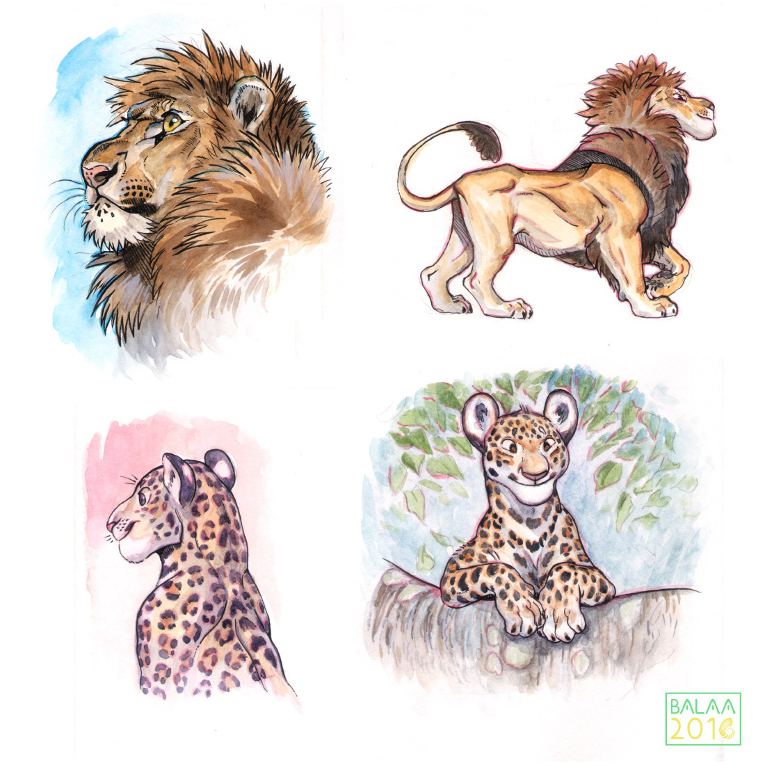 spiramirabilis:  More watercolor practice from the last weekend.  And a sneaky Loirin