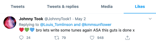 Louis’ recent like on Twitter - 4/5