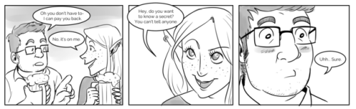 tazdelightful:[ID: A grayscale digital comic featuring Lup and Barry. Full image description is unde