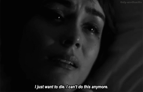 We think we want to die, really we want saving