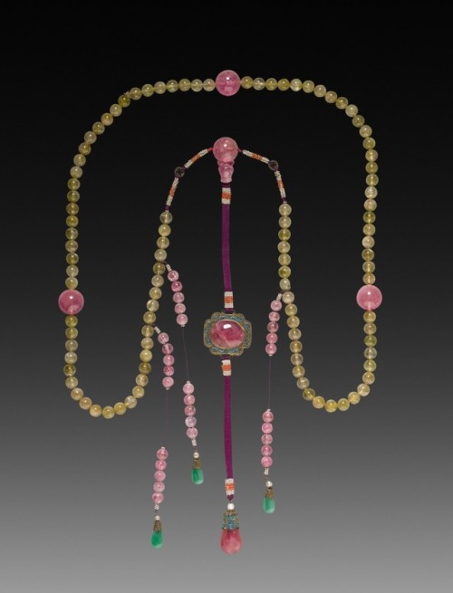 “Mandarin Chain” Bead Necklace, 1800, Cleveland Museum of Art: Chinese ArtSize: Overall: