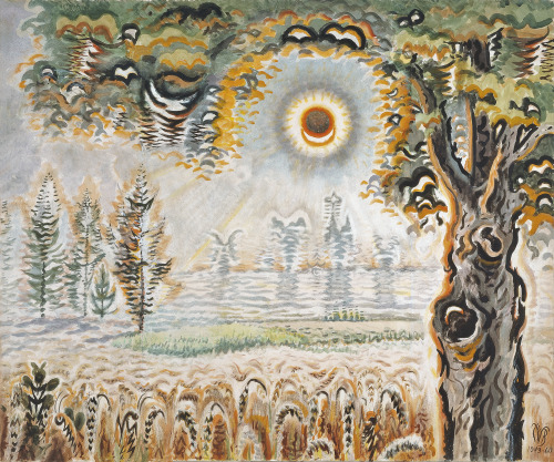 oncanvas:July Drought Sun, Charles Burchfield, 1949-60Watercolor on paper114.3 x 137.2 cm (45 x 54.0