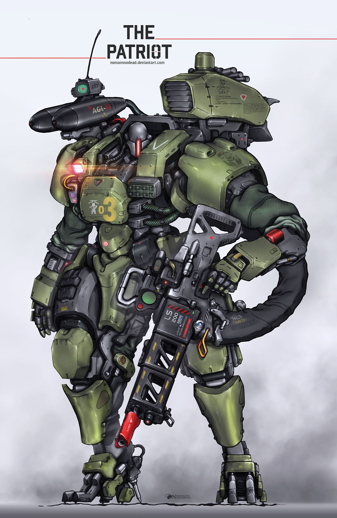 mechaddiction:  ArtStation - The Patriot, Muh Dipo #mecha – https://www.pinterest.com/pin/568649890434447512/