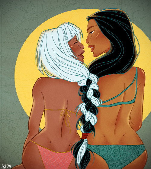 kdrakor: dmolech:  Everyone was asking about Kida, so here she is with bonus Pocahontas Print availa