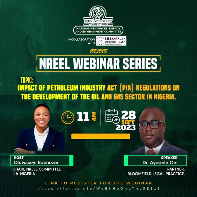 “IMPACT OF PETROLEUM INDUSTRY ACT (PIA) REGULATIONS ON THE DEVELOPMENT OF OIL AND GAS SECTOR IN NIGERIA”.