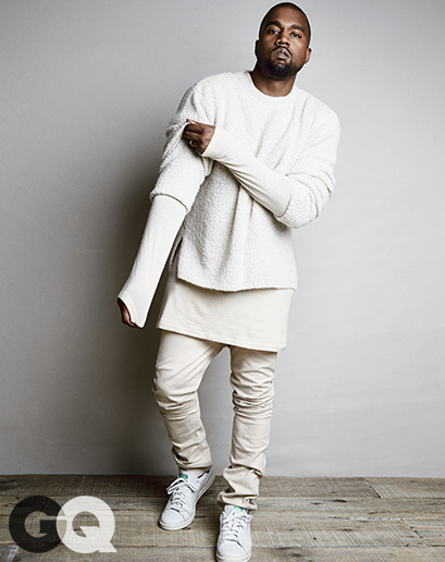 kimkanyekimye:  Kanye West for GQ Magazine August adult photos