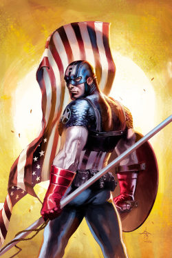 super-nerd:  Captain America by Gabriele