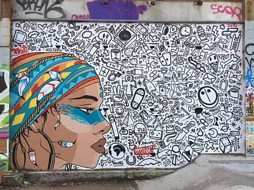 Indian Summer de Inkult Art and Wa Roox in Bordeaux, France - 