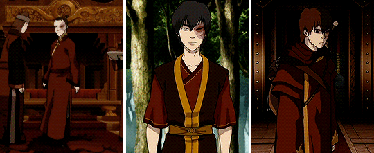 Zuko + (almost) Every Wardrobe Change Throughout Avatar The Last Airbender