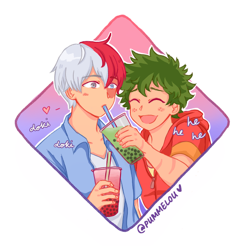 best boys on a bubble tea date 