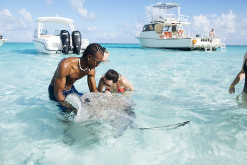 Stingray City off the coast of Grand Cayman (I didn’t kiss them)