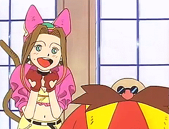 mmishee-personal:sonicstardustzone:An unimpressed father takes his excitable weaboo daughter to an a
