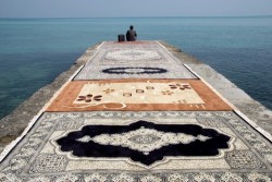   Jalal Sepehr, Water and Persian rugs,