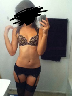 your-girlfriend-fuck-with-me:  Does this make me look slutty?;Submission by Gabby (juangalaviz62@yahoo.com)   You look great, so slutty, i would fuck you in a thousand ways!