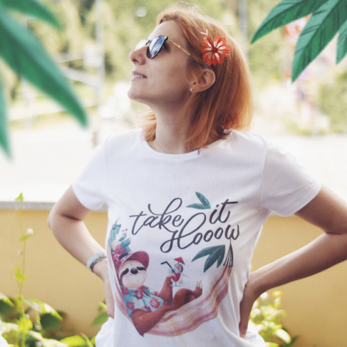 Yay! You can now order Tin.Eller Design &rsquo;s and my “Take it Slow” t-shirt desig