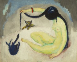 lilithsplace:‘La Femme aux Chats’ (The Woman with Cats), 1912 - Kees van Dongen (1877–1968) 