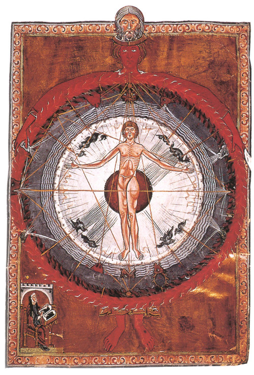 &ldquo;Universal Man&rdquo; illumination from Hildegard von Bingen&rsquo;s Liber Divinor