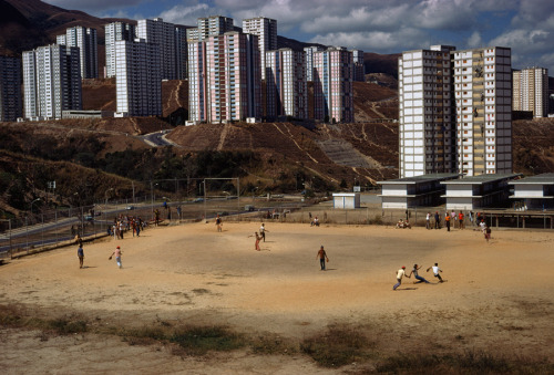 Baseball is played by Caracas youth in a city sandlot in Venezuela, August 1976.Photograph by Robert