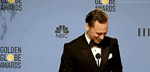 tomhiddleston-gifs:“Jenelle Riley, from Variety, bet me last night that I’d win this award. I didn’t