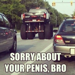youwatertheroots:  Lololol. #thechive #lol #truck #guys #ridiculous #instafunny 