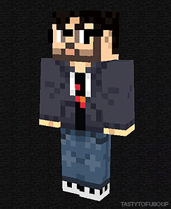tastytofusoup:  In a Rooster Teeth podcast they brought up the idea of if there was an irl skin pack of the Achievement Hunter guys.So for fun I decided to make a set myself. 