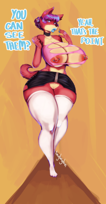 tingtongten: illustration practice with Hide, who i realize would be really good in the bimbo fashion but her personality is pretty different than a bimbo. she’s pretty focused n determined, thinks very clearly on what she wants and isn’t ashamed