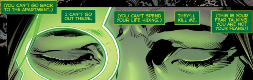 spaceboyjones: dcwomenofcolor: Jessica copes with her anxiety. –Green Lanterns #6 Okay I just 