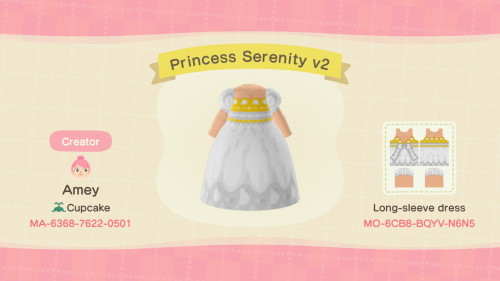 Hi guys, I updated my Princess Serenity dress to match all eight skin tones. Enjoy!