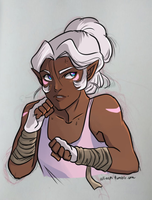 I warned you there’d be more voltron! Allura is badass and I wanted to show her fighting because why