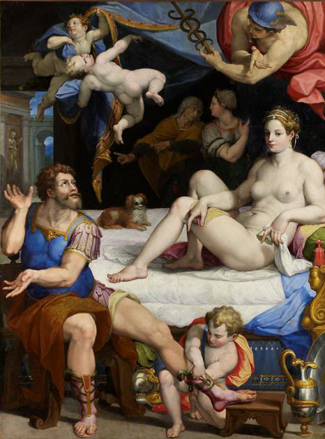 Mercury Ordering Aeneas to Abandon Dido (detail)Orazio Samacchini (Italian; 1532–1577)second half of