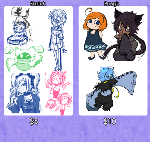 meakersneakers: After 500 years, I finally have reopened my commissions…! Short rundown: Pric