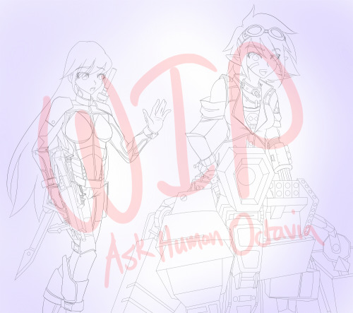 Now to color… Sorry about the big watermark, but it’s technically a complete lineart