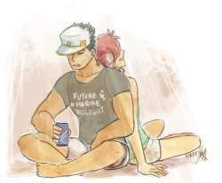 kynimdraws:  Nerds in a hot summer night being gay studentsThose are their boxers yep