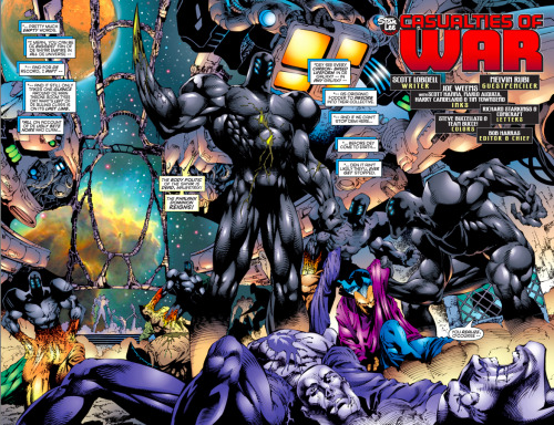 The Phalanx have Lilandra and are destroying the Shi’arUncanny X-Men #344, May 1997Writer: Scott Lob