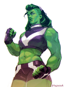 larrydraws: She-hulk redesign sketch. More