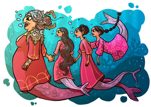 Salama and her daughters. These characters are part of an Emirati folk tale. Salama and her daughters are sea monsters, not unlike Scylla from Homer’s Odyssey, that create whirlpools in Hormuz Strait to destroy ships and drown sailors and merchants....