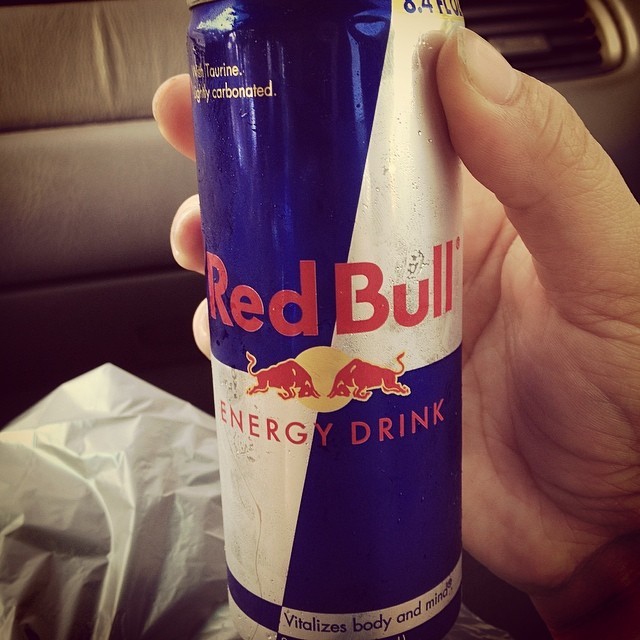 The only thing keeping me awake 😴 #redbull #sleeping #longweek #stayinguplate