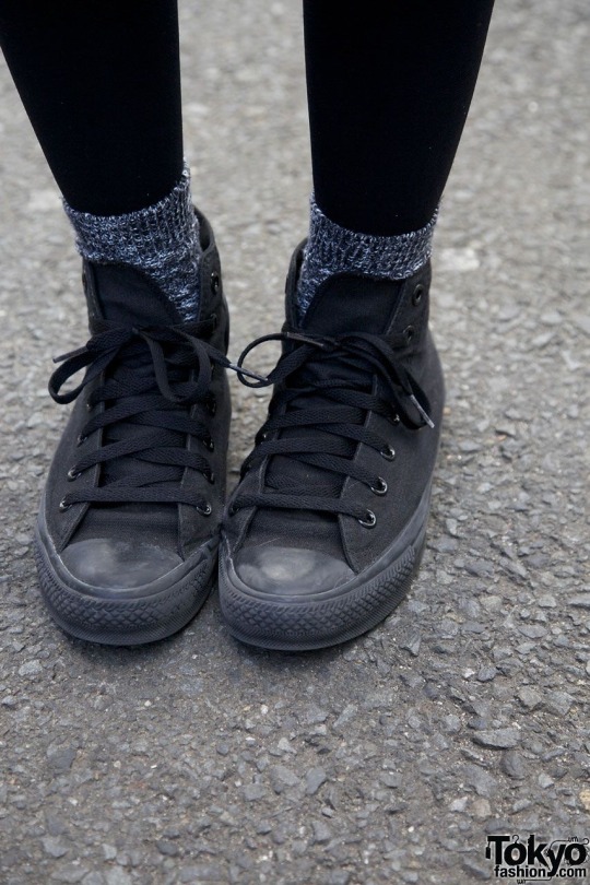 all black high top converse tumblr