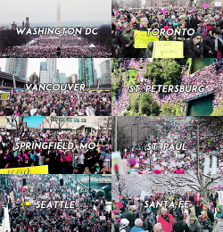 wesleygasm:    “Freeing yourself was one thing, claiming ownership of that freed self was another.” (Toni Morrison)   Women’s March (1- 21-2017) || Global Movement  