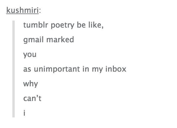 itsstuckyinmyhead:  Struggles of a Tumblr Blogger