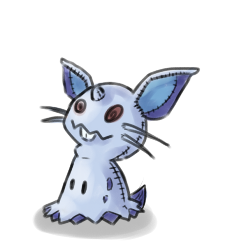 #031 - Nidoran (F)This Mimikyu’s disguise is extremely popular with younger children due to its cute