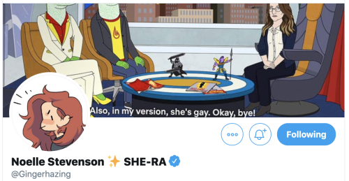 spiribia:creator of she-ra reboot changing her twitter header image to this after the final season d