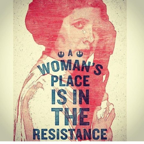 Love that Princess Leia became a symbol for the Women’s March. #princessleia #womensmarch #fem